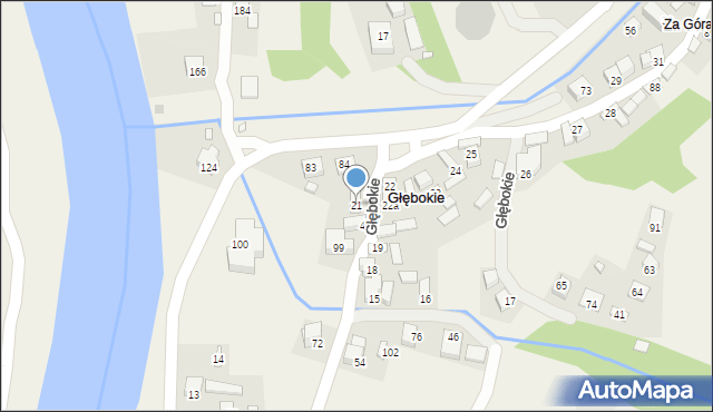 Głębokie, Głębokie, 21, mapa Głębokie