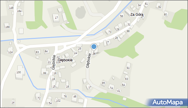 Głębokie, Głębokie, 26, mapa Głębokie