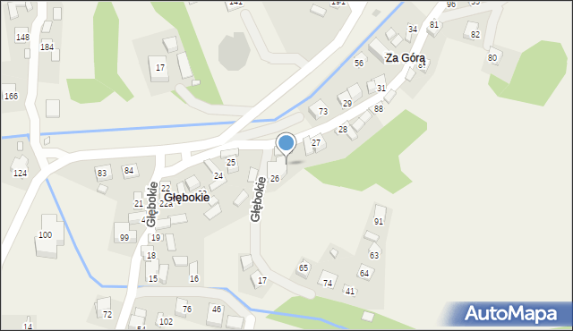 Głębokie, Głębokie, 26a, mapa Głębokie