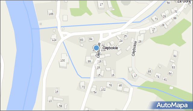 Głębokie, Głębokie, 40, mapa Głębokie