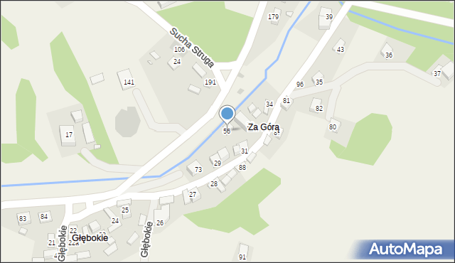 Głębokie, Głębokie, 56, mapa Głębokie