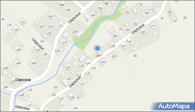 Głębokie, Głębokie, 109, mapa Głębokie