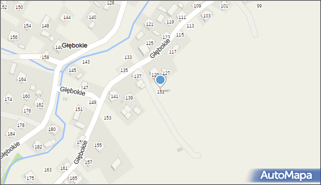 Głębokie, Głębokie, 131, mapa Głębokie