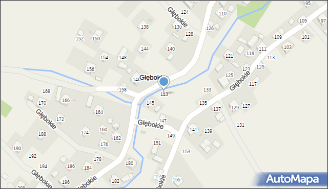 Głębokie, Głębokie, 143, mapa Głębokie