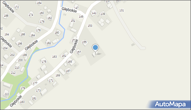Głębokie, Głębokie, 155a, mapa Głębokie
