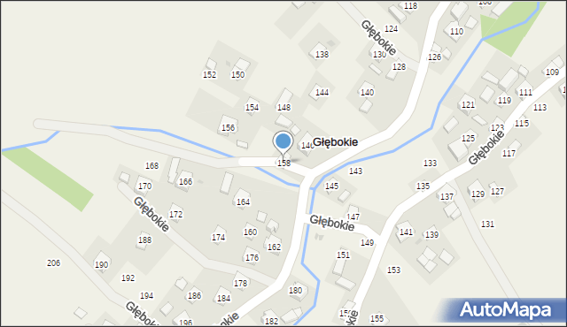 Głębokie, Głębokie, 158, mapa Głębokie