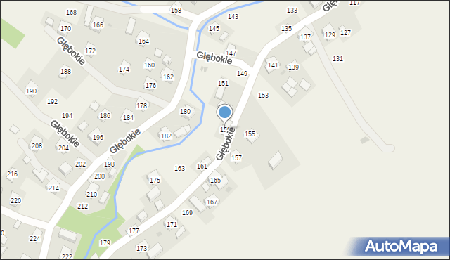 Głębokie, Głębokie, 159, mapa Głębokie