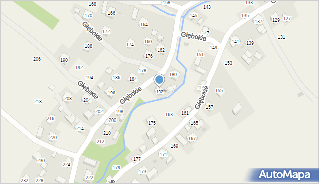 Głębokie, Głębokie, 182, mapa Głębokie