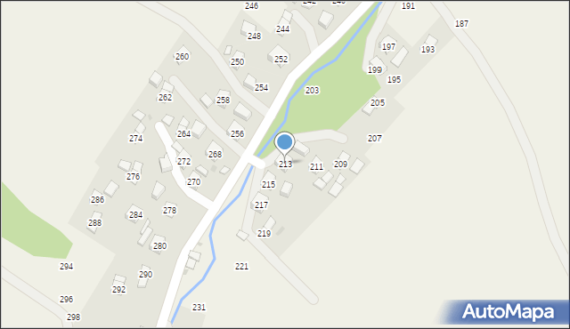 Głębokie, Głębokie, 213, mapa Głębokie