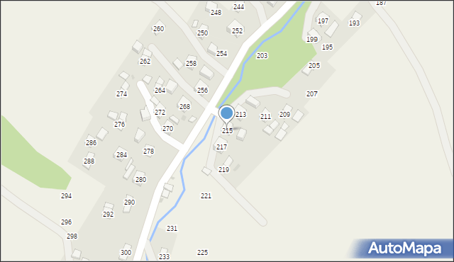 Głębokie, Głębokie, 215, mapa Głębokie