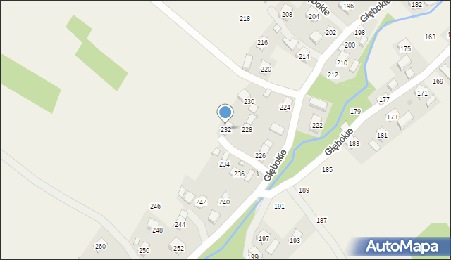 Głębokie, Głębokie, 232, mapa Głębokie