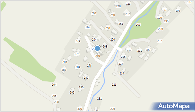 Głębokie, Głębokie, 270, mapa Głębokie