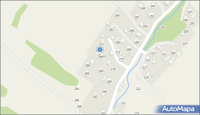 Głębokie, Głębokie, 276, mapa Głębokie