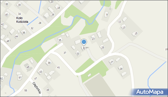 Głębokie, Głębokie, 31, mapa Głębokie