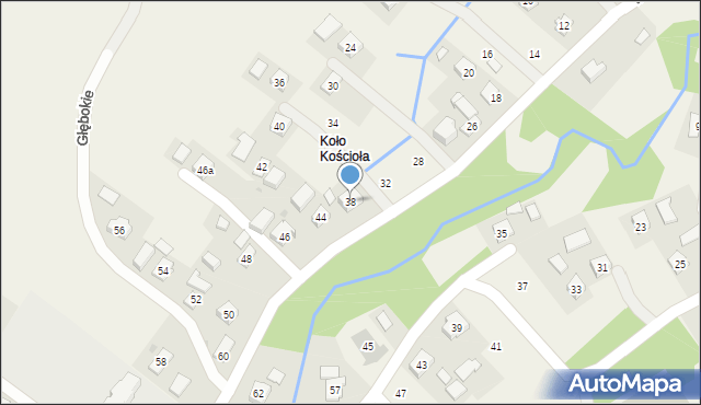 Głębokie, Głębokie, 38, mapa Głębokie