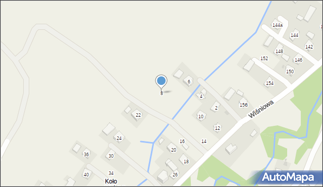 Głębokie, Głębokie, 8, mapa Głębokie