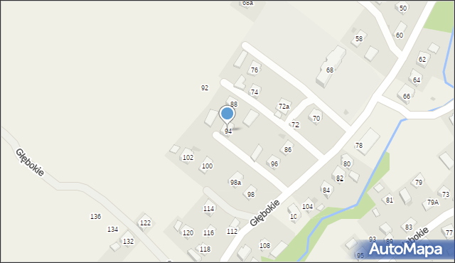 Głębokie, Głębokie, 94, mapa Głębokie