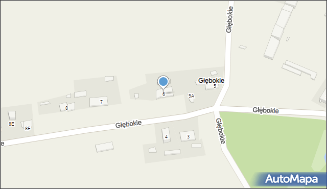 Głębokie, Głębokie, 6, mapa Głębokie