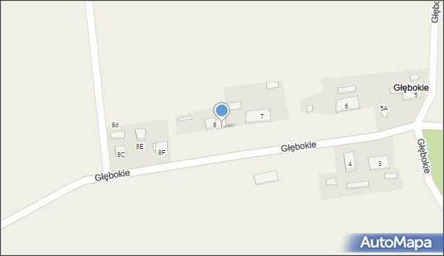 Głębokie, Głębokie, 8B, mapa Głębokie