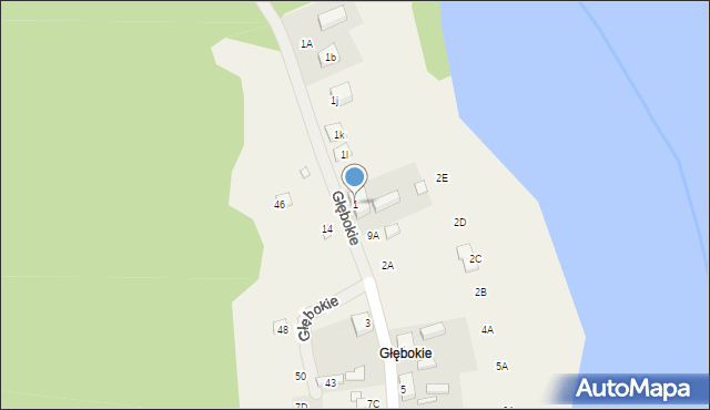Głębokie, Głębokie, 1, mapa Głębokie