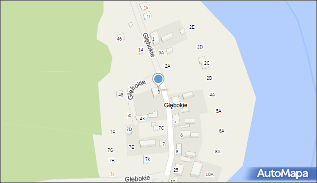 Głębokie, Głębokie, 3, mapa Głębokie