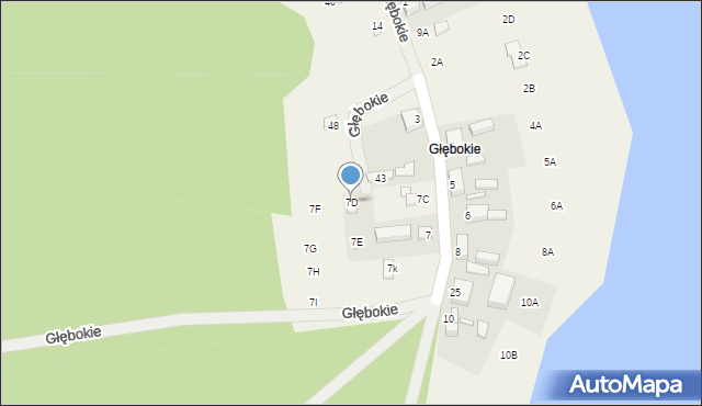 Głębokie, Głębokie, 7D, mapa Głębokie