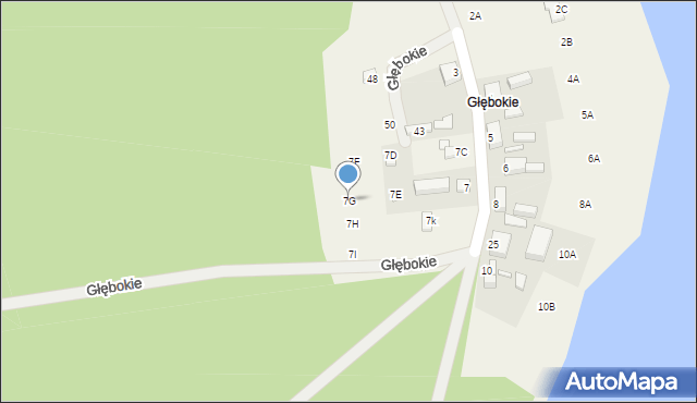 Głębokie, Głębokie, 7G, mapa Głębokie
