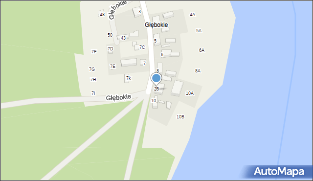 Głębokie, Głębokie, 9, mapa Głębokie