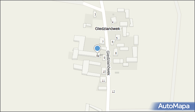 Gledzianówek, Gledzianówek, 9a, mapa Gledzianówek