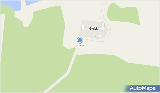 Glejsk, Glejsk, 7, mapa Glejsk