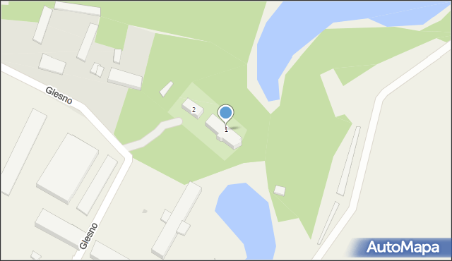 Glesno, Glesno, 1, mapa Glesno