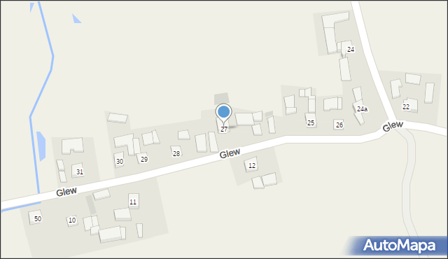 Glew, Glew, 27, mapa Glew