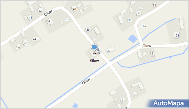 Glew, Glew, 37, mapa Glew