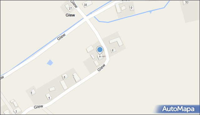 Glew, Glew, 7, mapa Glew