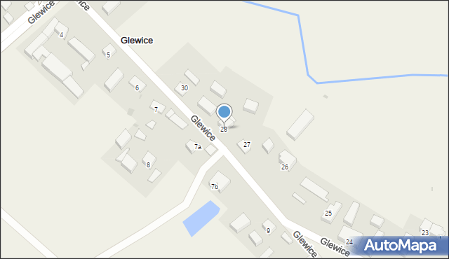 Glewice, Glewice, 28, mapa Glewice