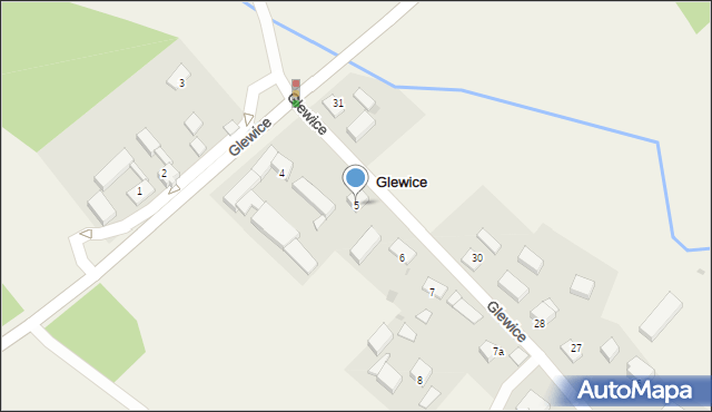 Glewice, Glewice, 5, mapa Glewice