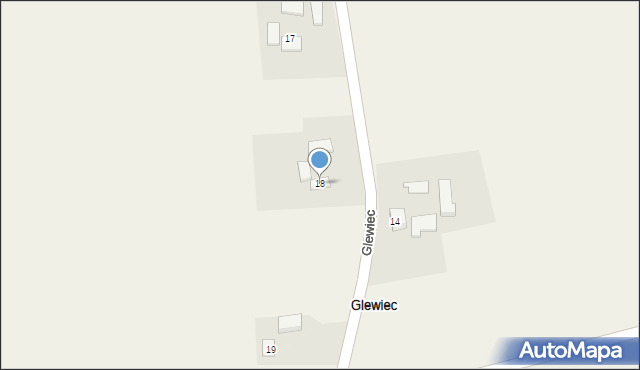 Glewiec, Glewiec, 18, mapa Glewiec