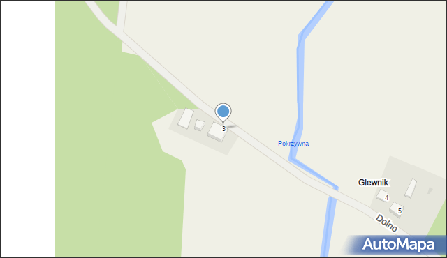 Glewnik, Glewnik, 3, mapa Glewnik