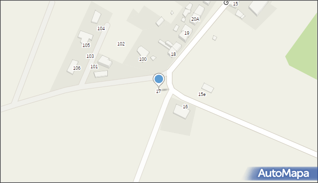 Gleźno, Gleźno, 17, mapa Gleźno