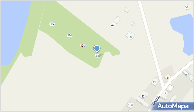 Gleźno, Gleźno, 32b, mapa Gleźno