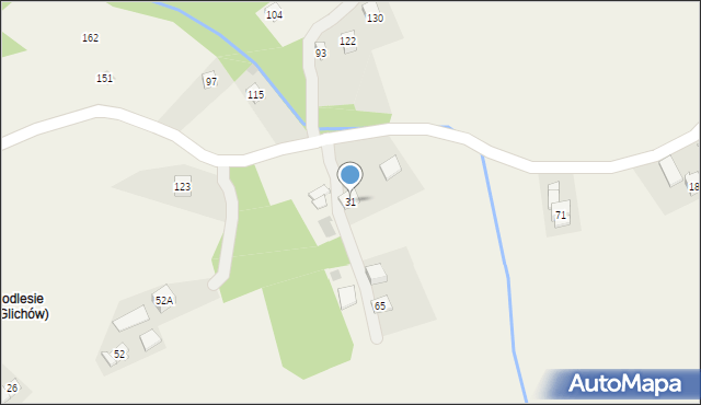 Glichów, Glichów, 31, mapa Glichów