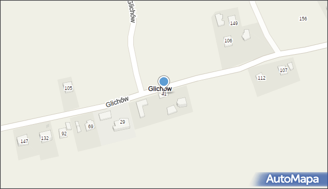 Glichów, Glichów, 41, mapa Glichów