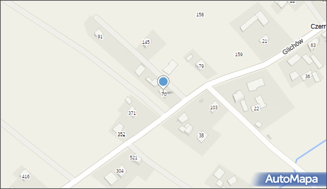 Glichów, Glichów, 70, mapa Glichów