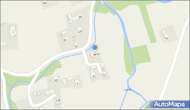 Glichów, Glichów, 94, mapa Glichów