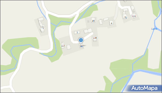 Glichów, Glichów, 96, mapa Glichów