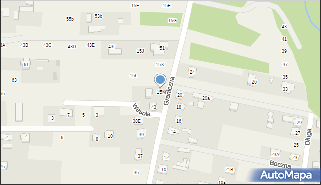 Gliniak, Gliniak, 15M, mapa Gliniak