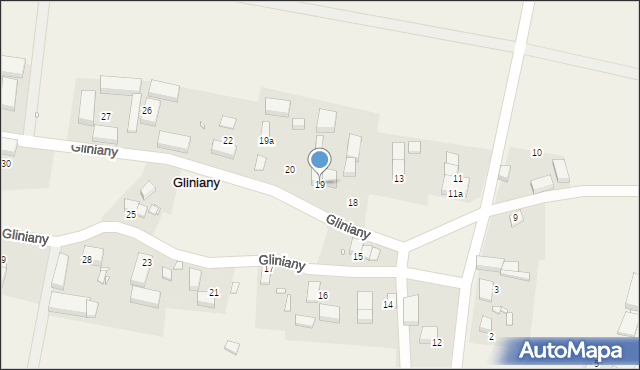 Gliniany, Gliniany, 19, mapa Gliniany