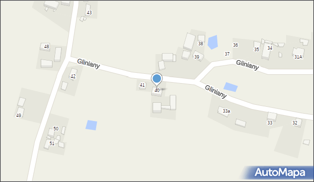 Gliniany, Gliniany, 40, mapa Gliniany