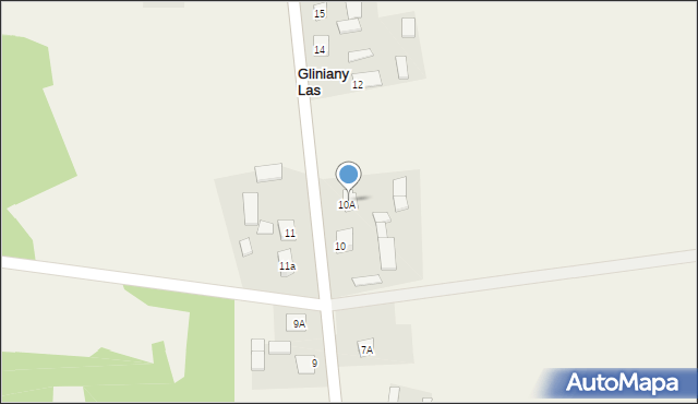 Gliniany Las, Gliniany Las, 12a, mapa Gliniany Las