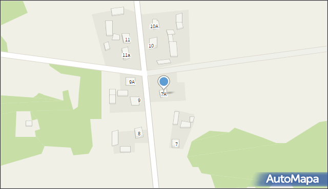 Gliniany Las, Gliniany Las, 7A, mapa Gliniany Las